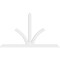 Ekena Millwork Richland Architectural Grade PVC Gable Bracket, 84"W x 49"H x 2"D x 4"F, 14/12 Pitch GBP084X49X0204RIC00 - alternate 2